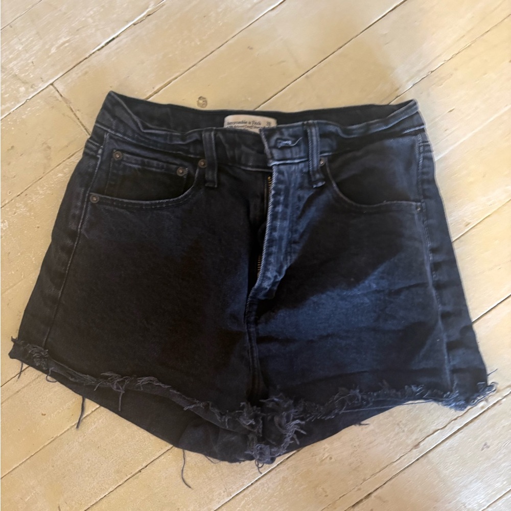 Abercrombie & Fitch Black Jean Shorts